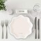 4 Count Pink Disposable Dessert Paper Plates for Baby Shower Tea Party Events Supplies 7 Inch